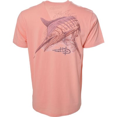 Reel Life Men's Fighting Marlin Short Sleeve T-Shirt