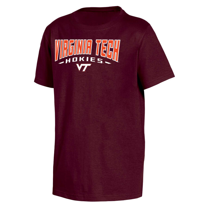 Knights Apparel Youth Short Sleeve Virginia Tech Classic Arch Tee image number 0
