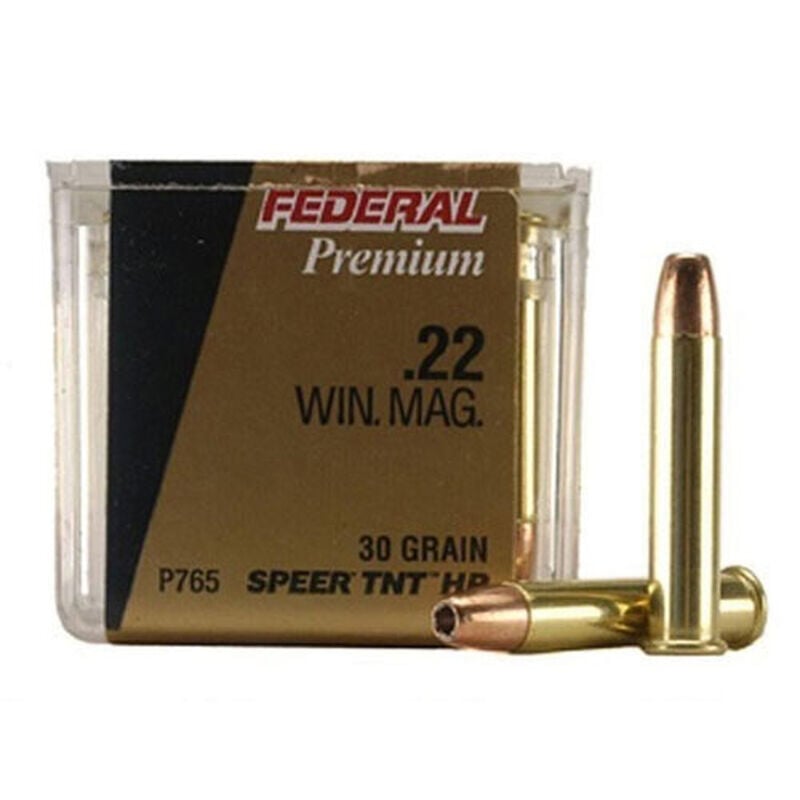 Federal V-Shok .22 WMR 30 Grain Speer TNT Hollowpoint Ammunition image number 0