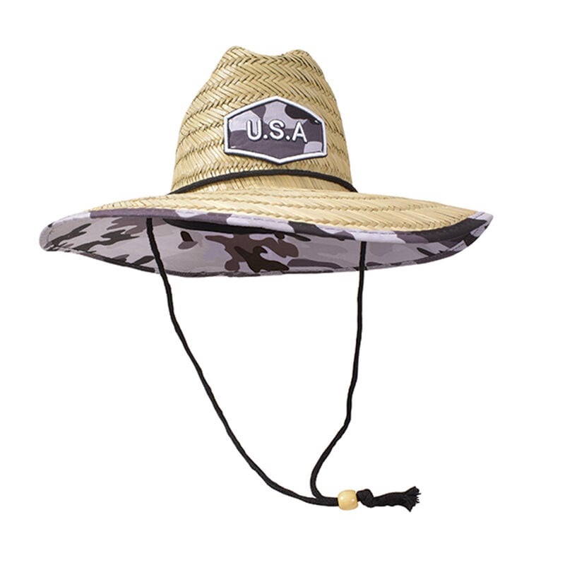 Lucky 7 Men's Wide Brim Straw Hat image number 2