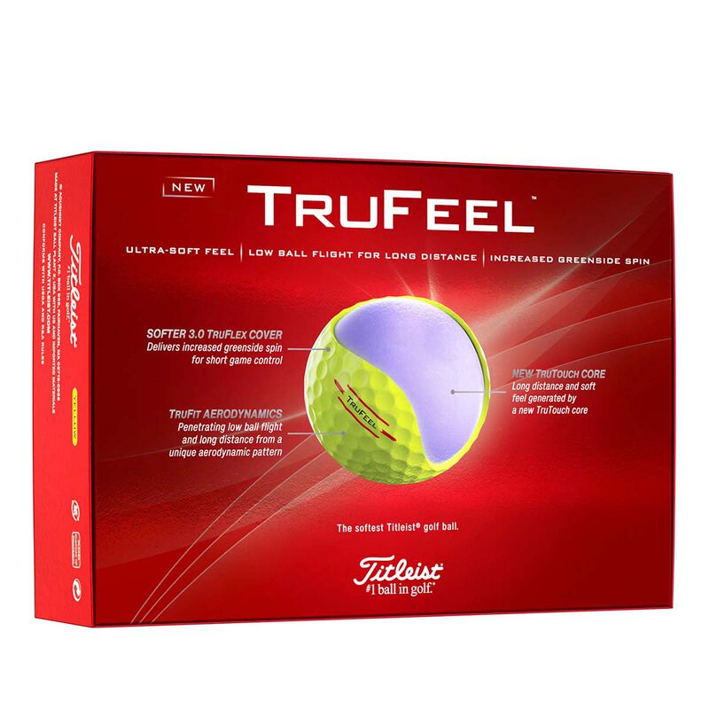 Titleist TruFeel Yellow Golf Balls image number 1