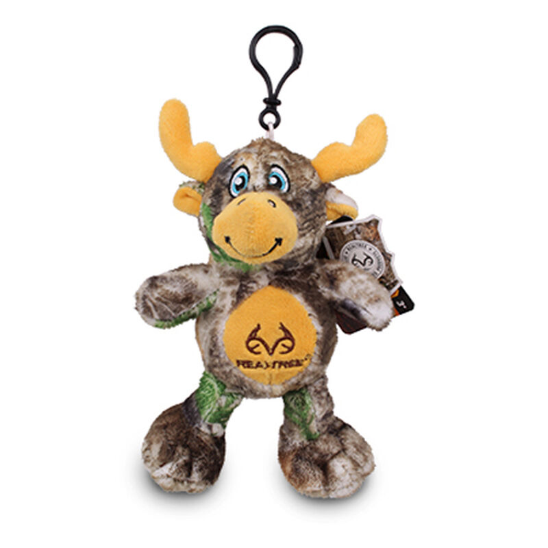 5" Realtree Moose Clip-On Stuffed Backpack Charm, , large image number 0