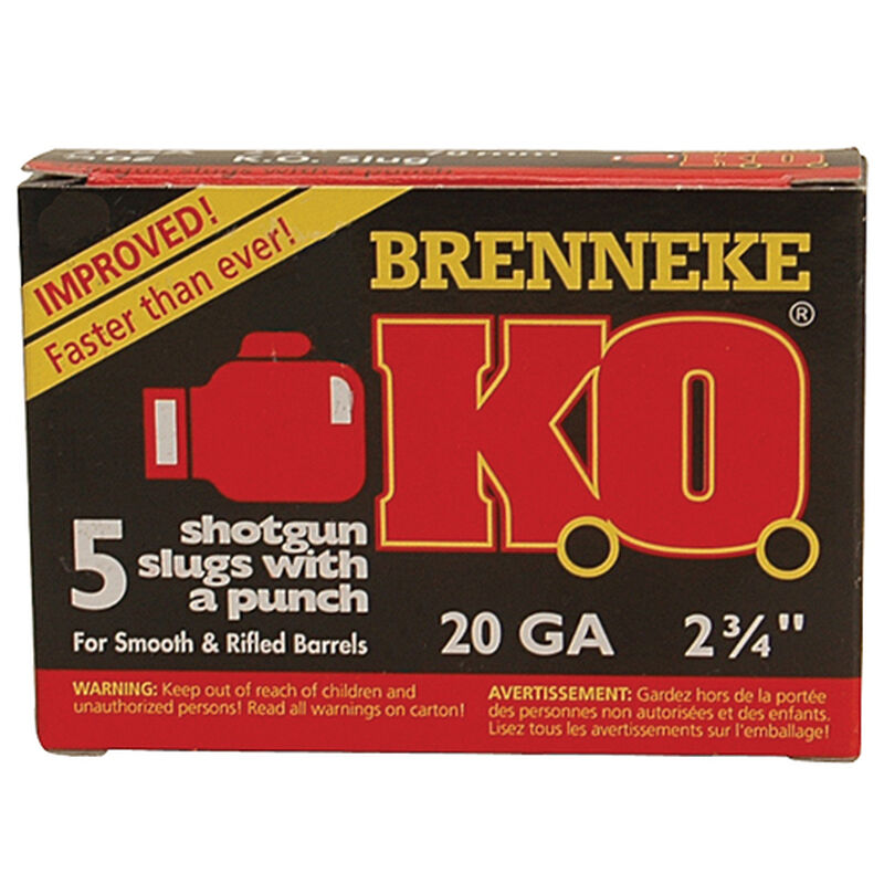 Brenneke K.O. 20 Gauge Rifled Slug image number 0