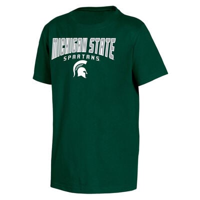 Knights Apparel Youth Short Sleeve Michigan State Classic Arch Tee
