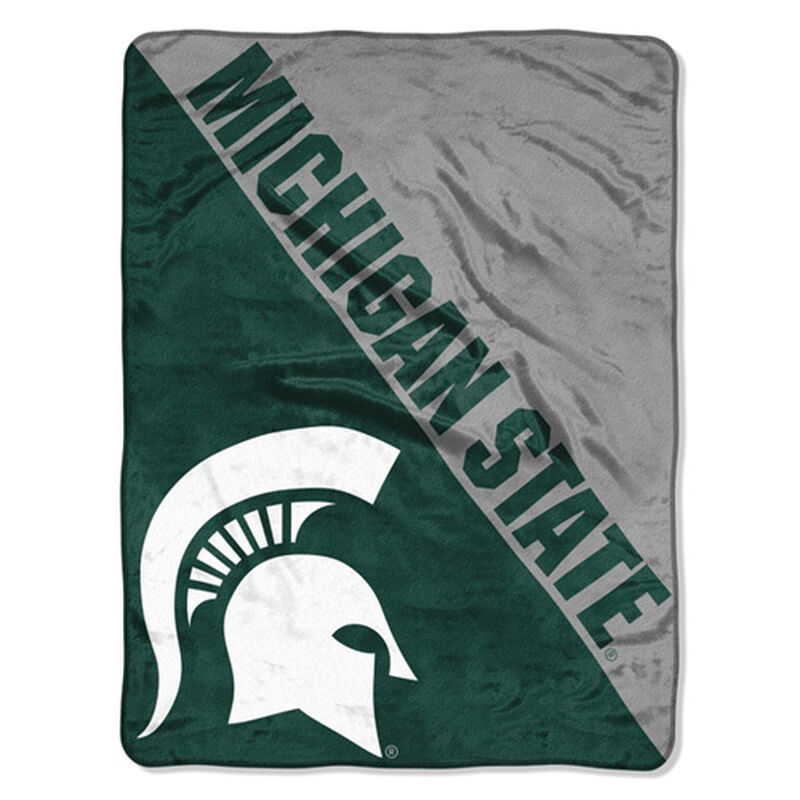 Northwest Co Michigan State Micro Raschel Throw Blanket image number 0