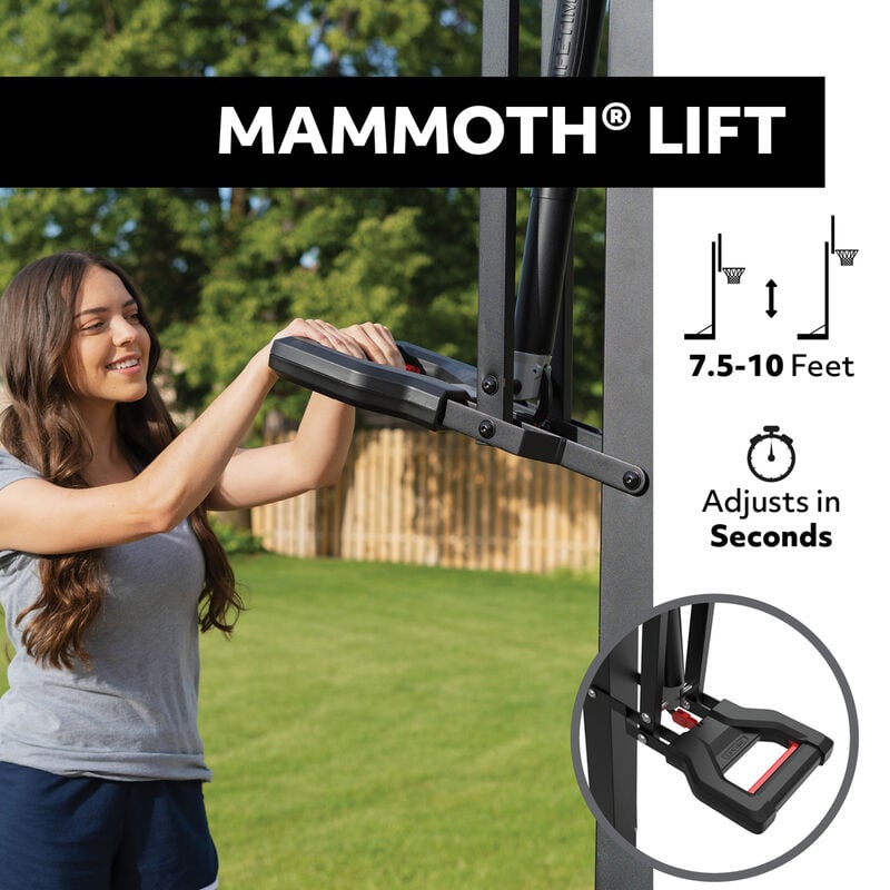 Mammoth 72" 90964 Glass In-Ground Basketball System image number 4