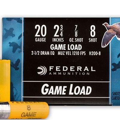 Federal Game Load 20 Gauge 8