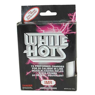 Hodgdon IMR White Hots Black Powder Substitute 50 Caliber Pre-Formed Charges