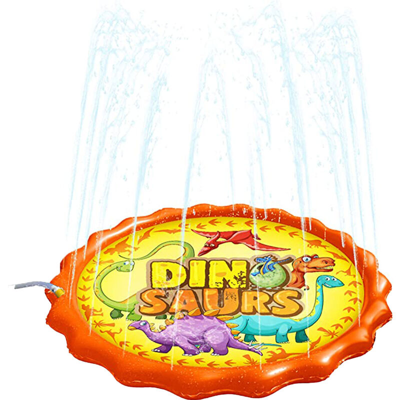 Splash Buddies Dinosaur Sprinkler Spray Mat- 60 Inch image number 0