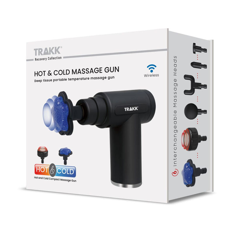 Trakk Compact Hot & Cold Massage Gun- Multiple Modes and Speeds-6 Heads image number 4