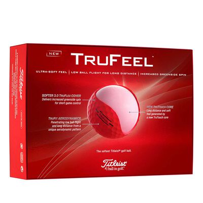 Titleist TruFeel Matte Red Golf Balls