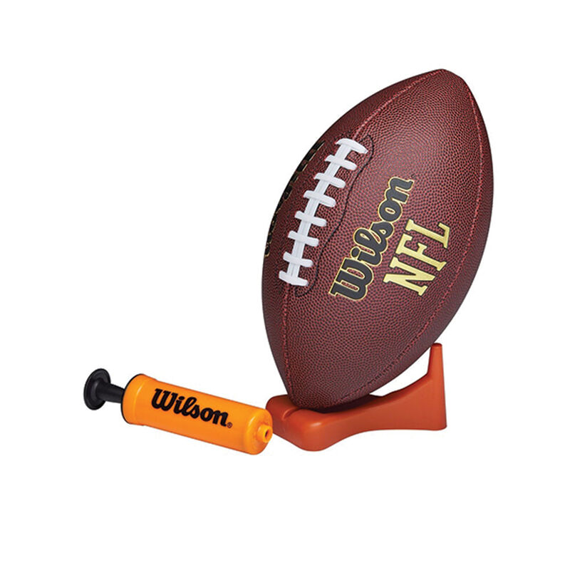 Wilson NFL Junior Football with Pump and Tee image number 2