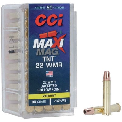 CCI 22WMR Maxi-Mag 30GR TNT Ammunition