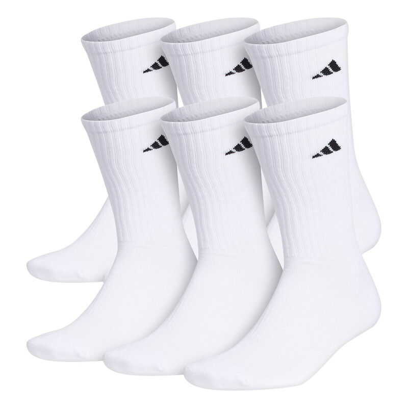 adidas Men's Athletic Cushioned 6-Pack Crew Socks image number 0