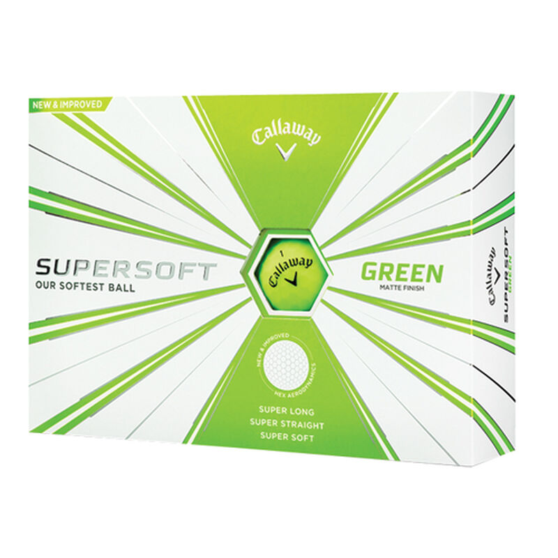 Callaway Golf Supersoft Green Golf Balls, , large image number 0
