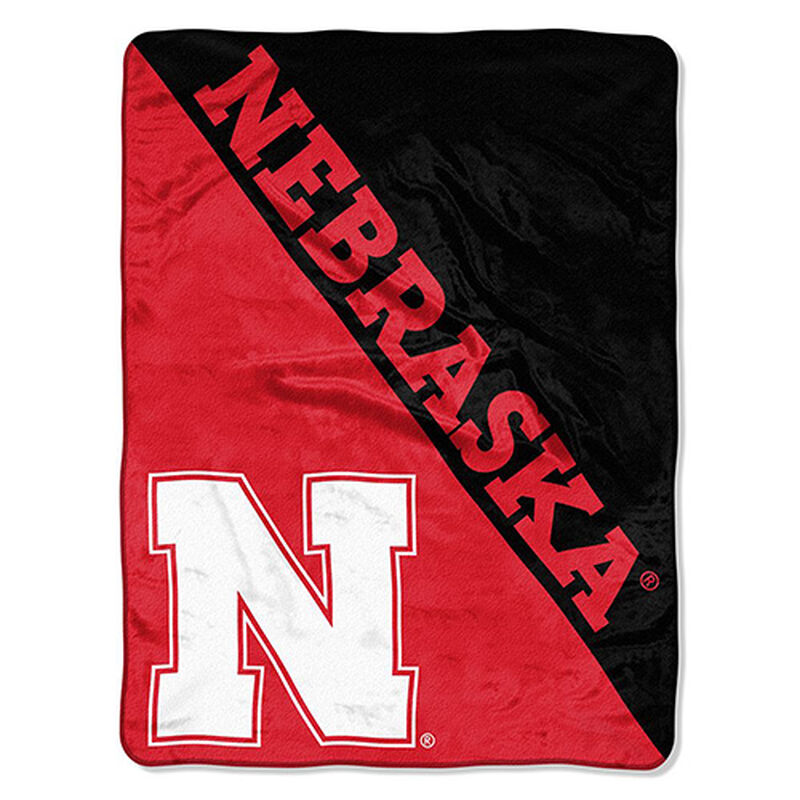 Nebraska Micro Raschel Throw Blanket, , large image number 0
