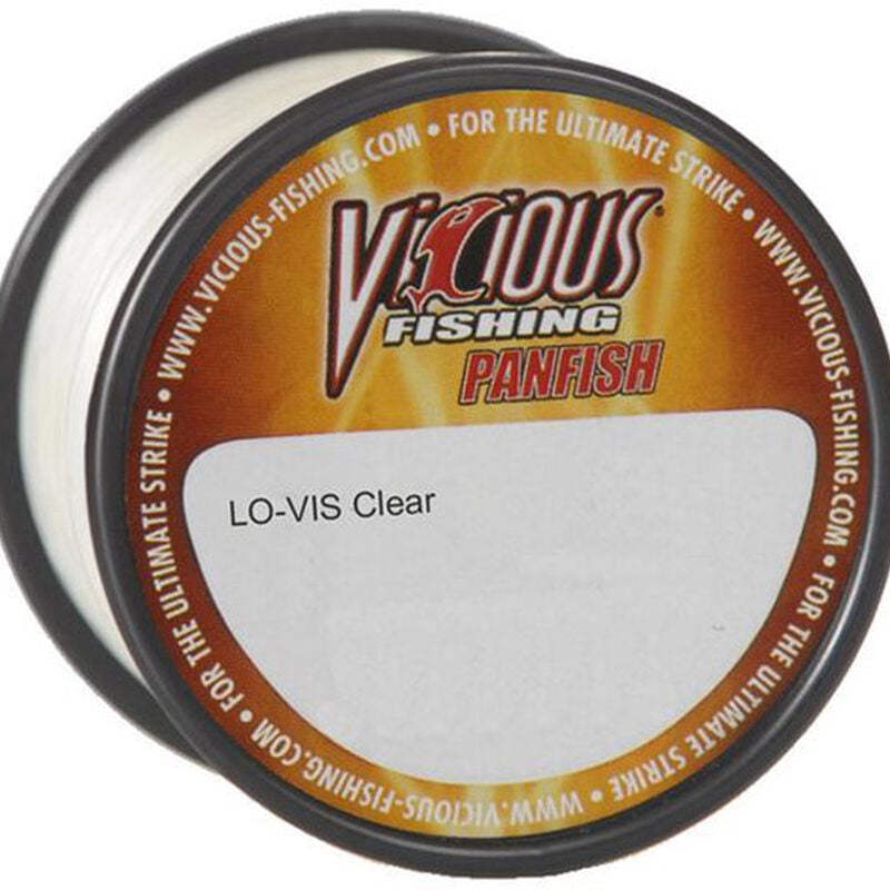 Vicious Fishing Panfish Line- Clear 1/4LB Spool image number 0