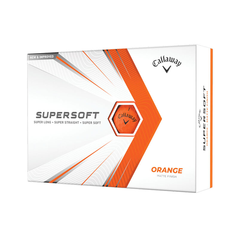 Callaway Golf Supersoft Orange Golf Balls 12 Pack image number 0