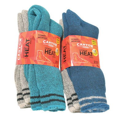 Canyon Creek Women's 2 Pack Heat Socks