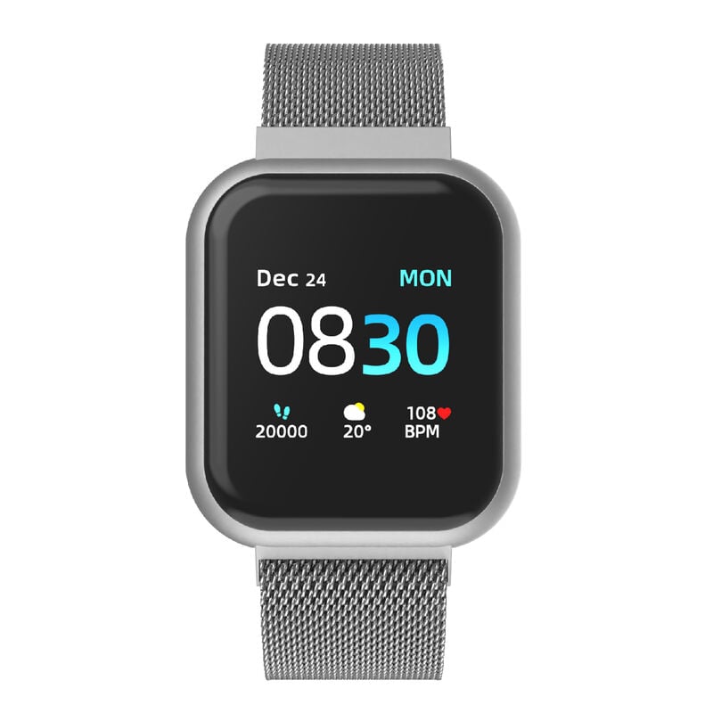 Itouch Air 3 Smartwatch: Silver Case with Silver Mesh Strap image number 3