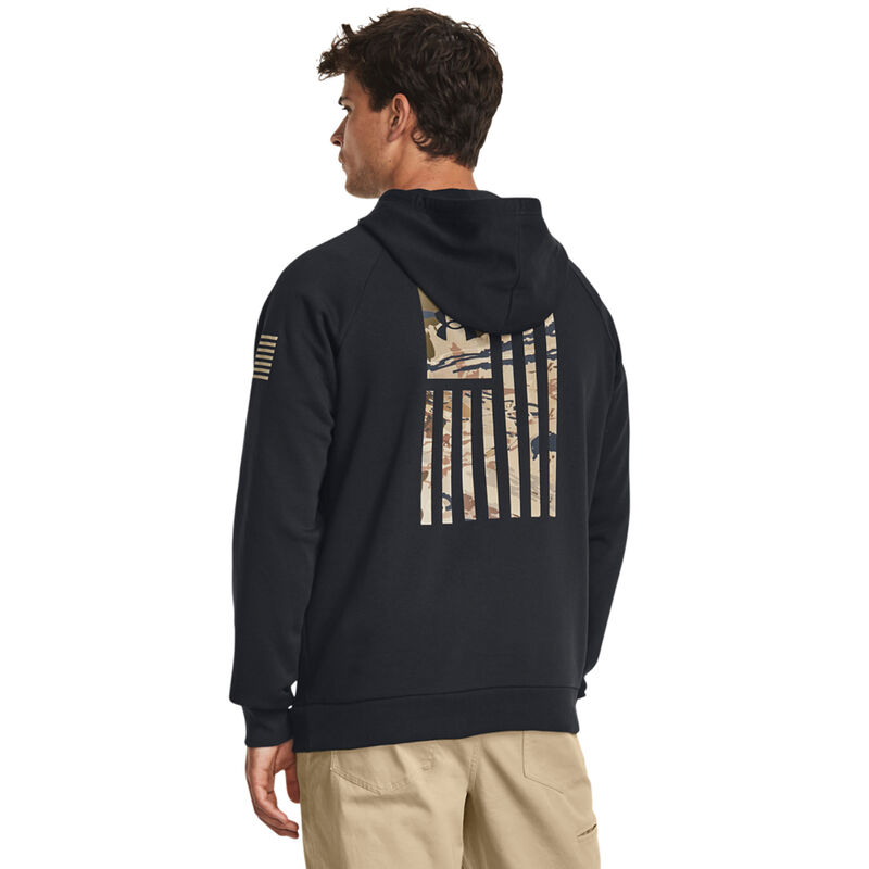 Under Armour Men's UA Freedom Rival Fleece Flag Hoodie image number 3