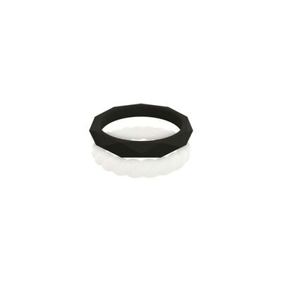 Qalo Women's Stackable Collection Silicone Rings