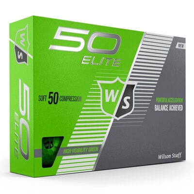 Wilson Staff Fifty Elite Green Golf Balls - 12 Pack