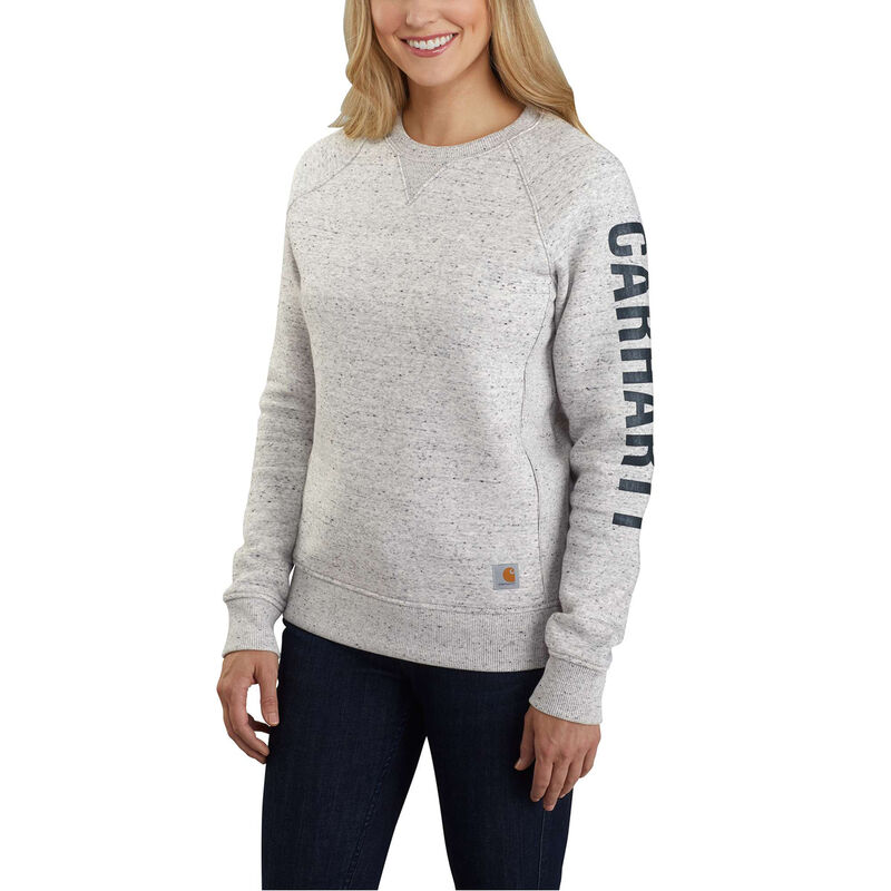 Carhartt Relaxed Fit Midweight Crewneck Block Logo Sleeve Graphic Sweatshirt image number 0