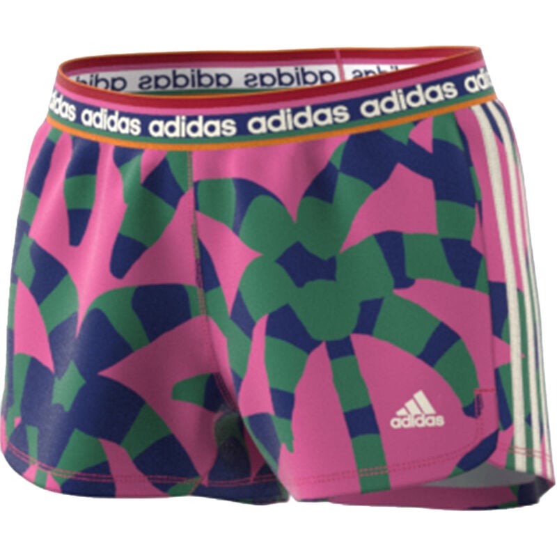 adidas Women's adidas X Farm Rio Pacer 3-Stripes Knit Shorts image number 0