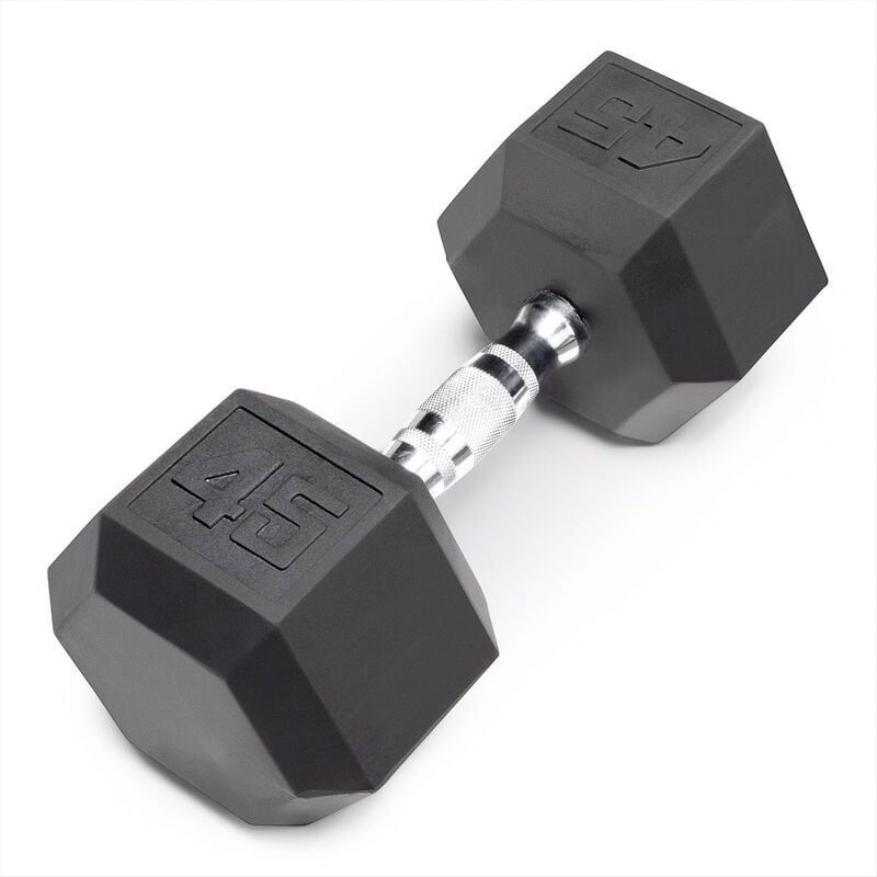 Marcy 45lb. Rubber Dumbbell image number 0
