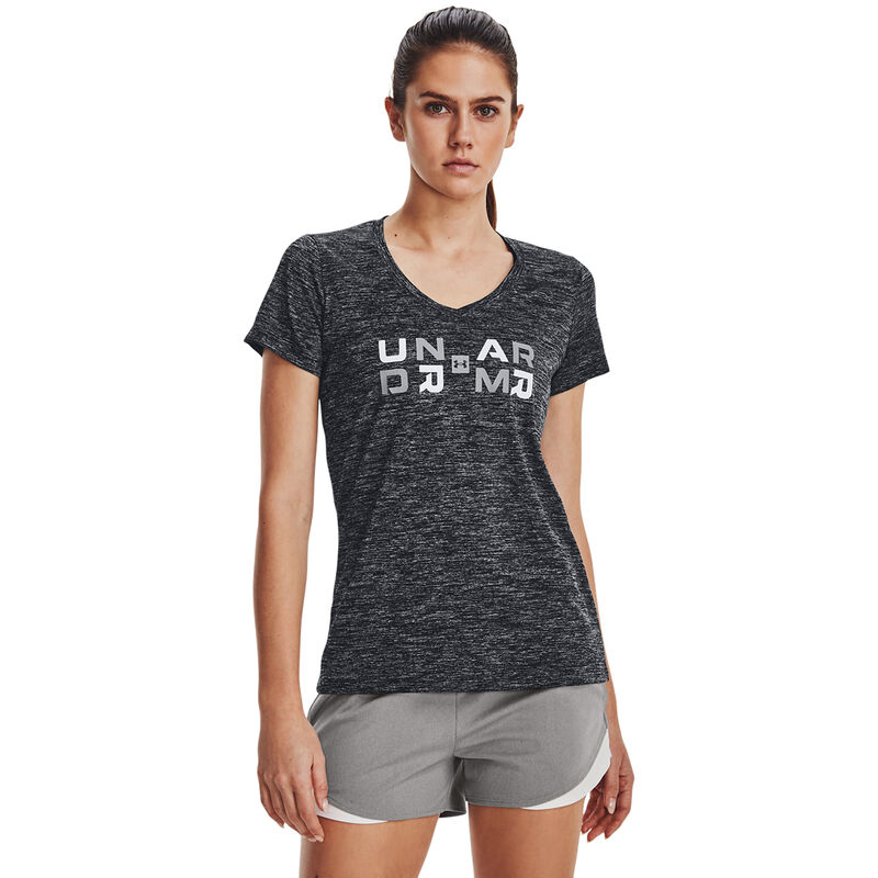 Under Armour Women's Tech Twist Graphic Short Sleeve V-Neck Tee image number 1