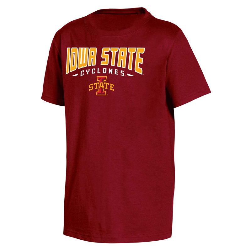 Knights Apparel Youth Short Sleeve Iowa State Classic Arch Tee image number 0