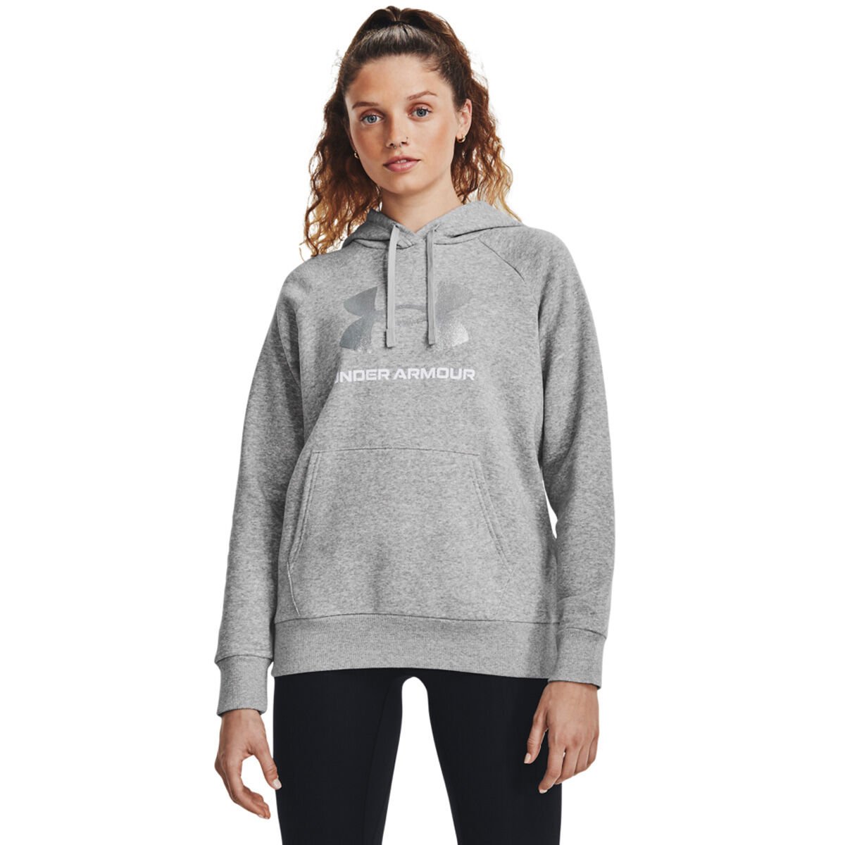 Under Armour Women s UA Rival Fleece Glitter Big Logo Hoodie