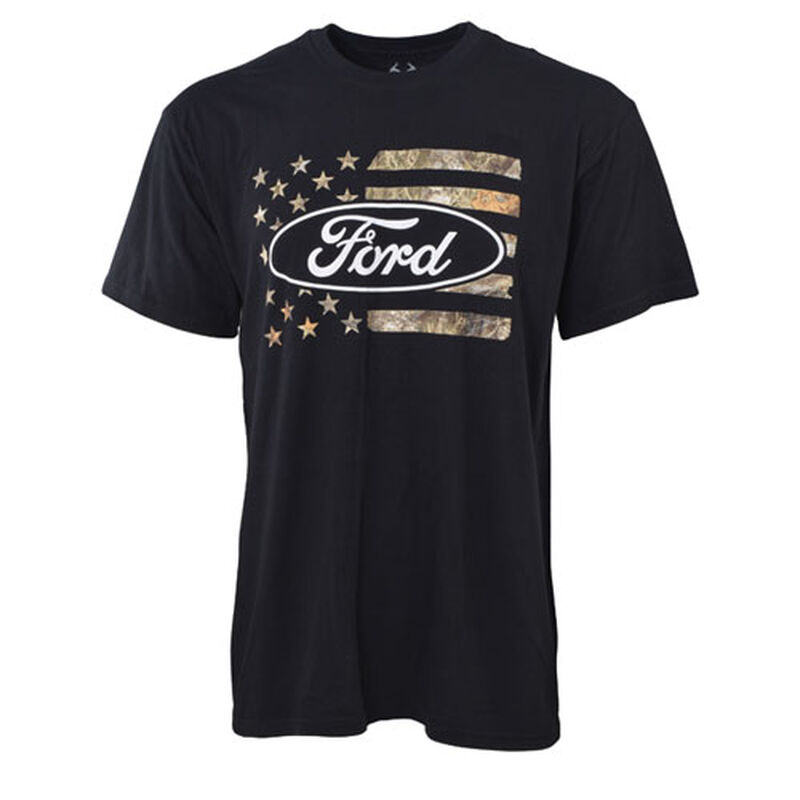 Ford Men's Short Sleeve Realtree Fill Flag Tee image number 0