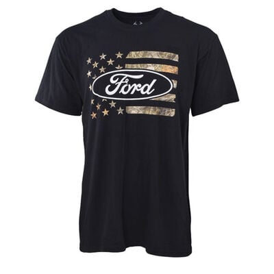 Ford Men's Short Sleeve Realtree Fill Flag Tee