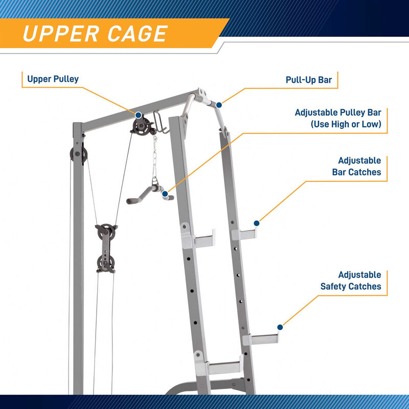 Marcy Deluxe Smith Cage System with Weight Bench image number 4