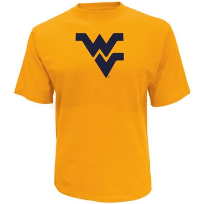 Knights Apparel Men's University of West Virginia Oversized Logo Short Sleeve T-Shirt