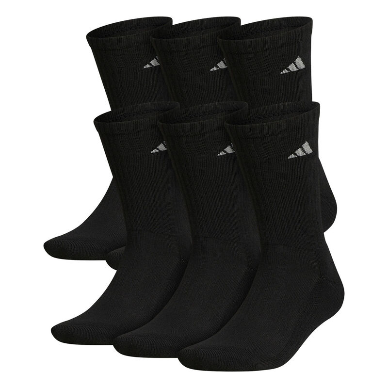 adidas Men's Athletic Cushioned 6-Pack Crew Socks image number 5