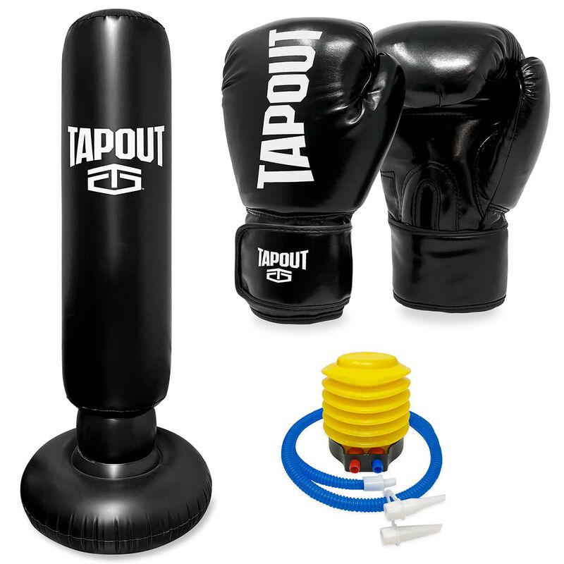 Tapout 4pc Boxing Kit with Bag & Gloves image number 0
