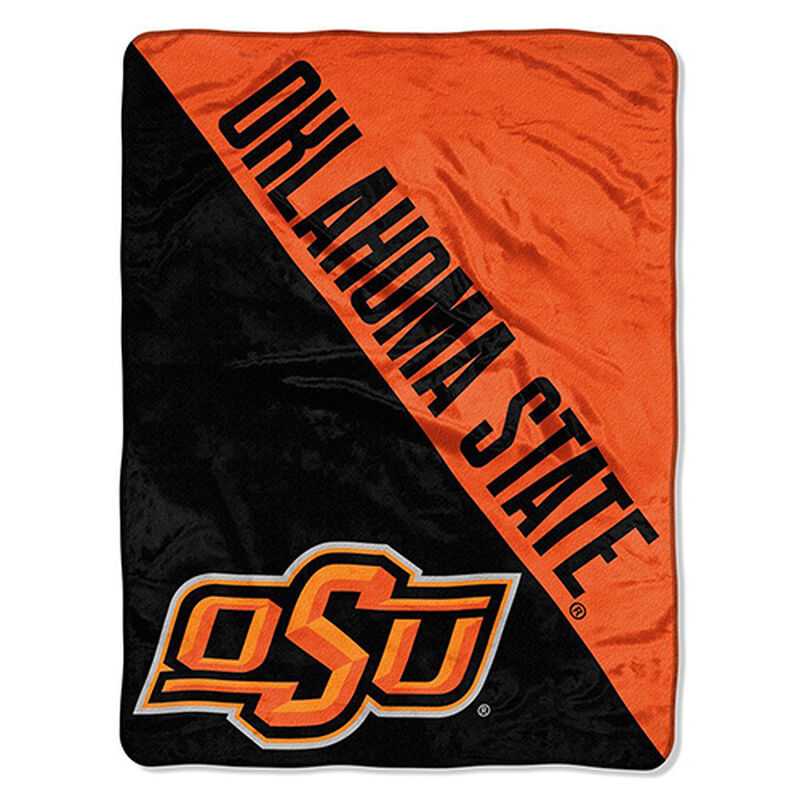 Northwest Co Oklahome State Micro Raschel Throw Blanket, , large image number 0