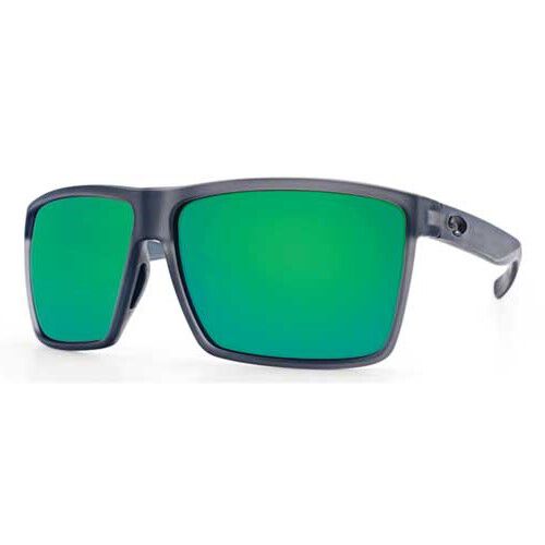 Costa Rincon Matte Smoke Crystal Green Mirror Polarized 580G Sunglasses