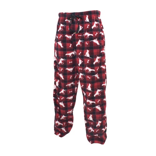 Canyon Creek Men's Red/Black/With Dog Plaid Lounge Pants
