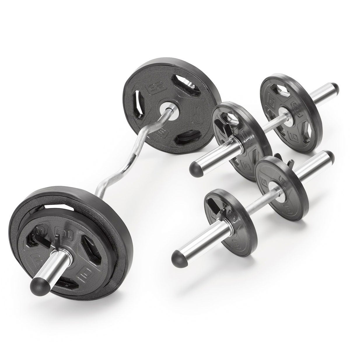 Marcy Olympic Curl Bar and Dumbbell Handle Set