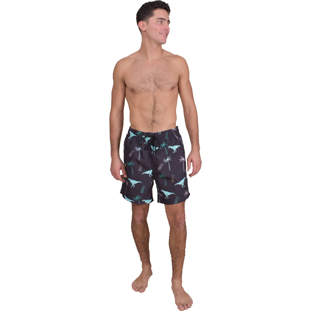 Canyon Creek Men's Tropical Dino Print Volley Shorts