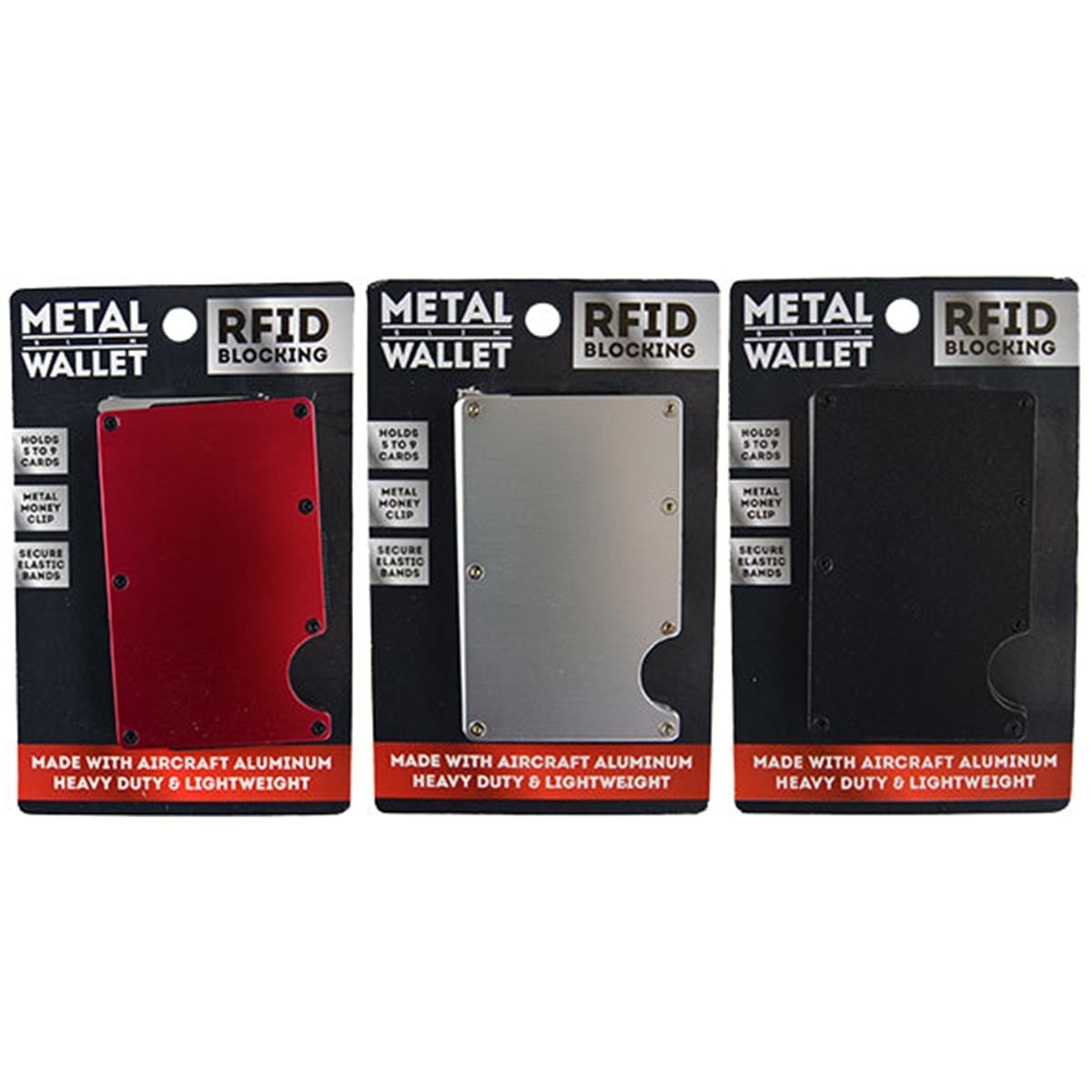 Novelty Inc Metal Slim RFID Blocking Wallet