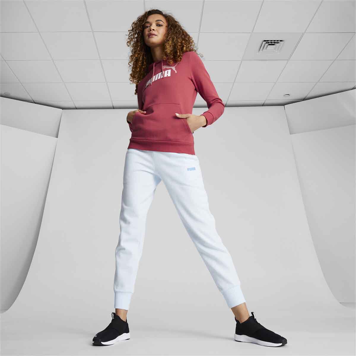 Puma Women's ESS+ Logo Hoodie Fleece (S) Us Athletic Apparel