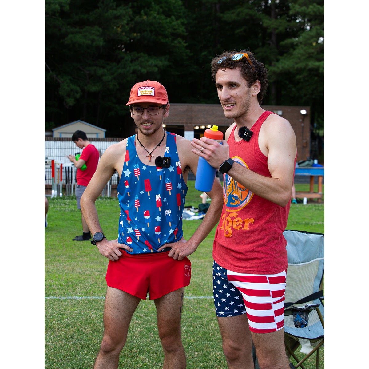 Chicknlegs Men's USA 8" Half Tights