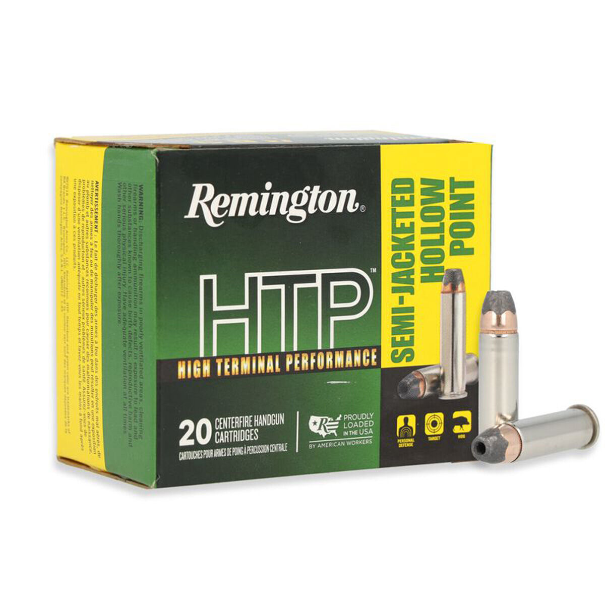 Remington HTP .38 Special +P 110GR SJHP Ammunition