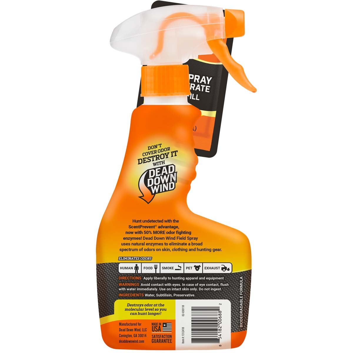 Dead Down Wind Field Spray W/Refill 12 Oz