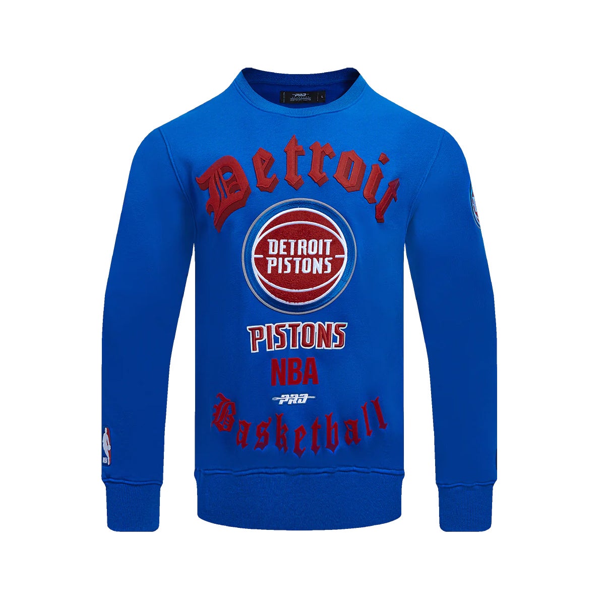Pro Standard Detroit Pistons Old English Men's Crewneck
